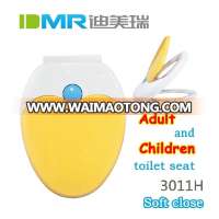 Adult Children family baby soft close more color PP kids toilet seat cover